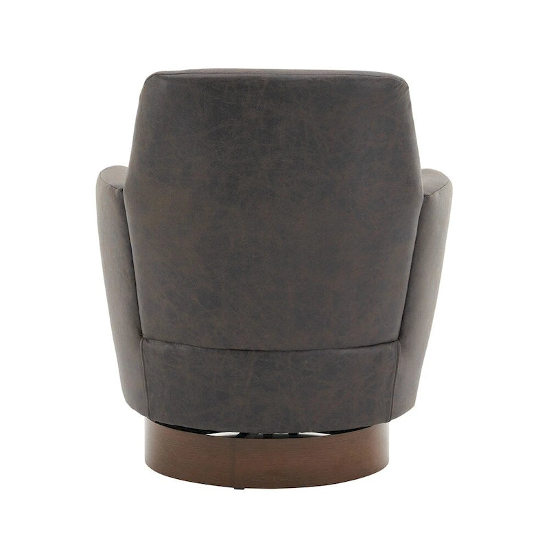 Poltrona accent girevole con base in acciaio inossidabile
