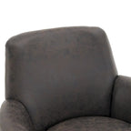 Poltrona accent girevole con base in acciaio inossidabile
