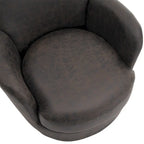 Poltrona accent girevole con base in acciaio inossidabile