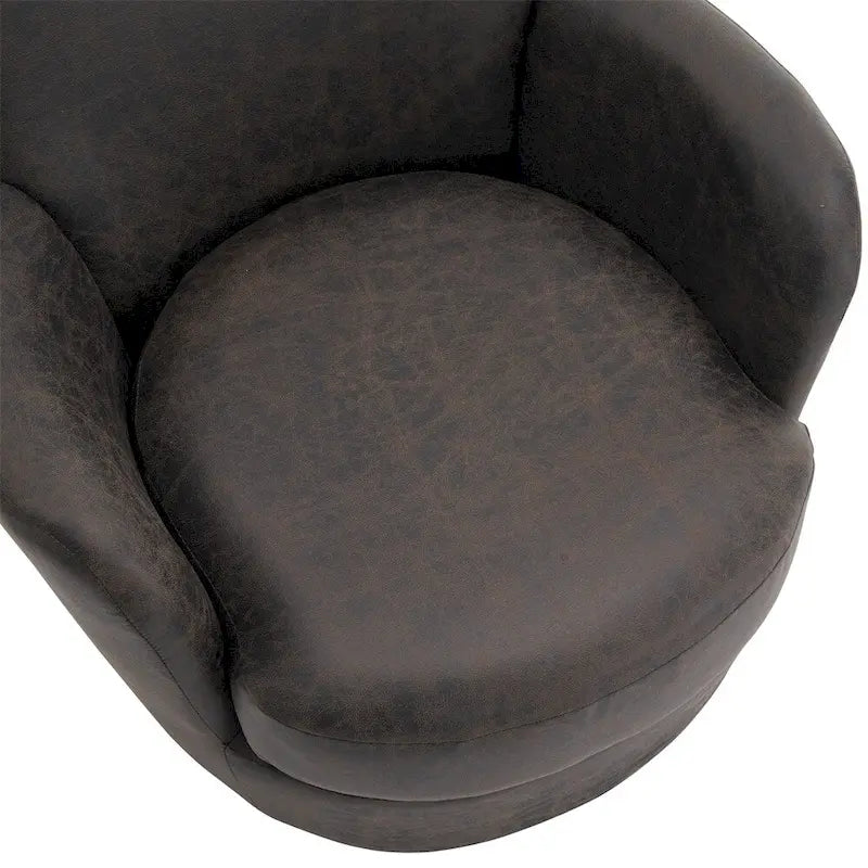 Poltrona accent girevole con base in acciaio inossidabile