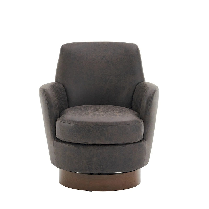Poltrona accent girevole con base in acciaio inossidabile