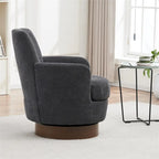 Poltrona accent girevole con base in acciaio inossidabile