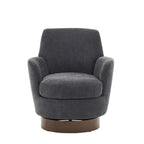 Poltrona accent girevole con base in acciaio inossidabile