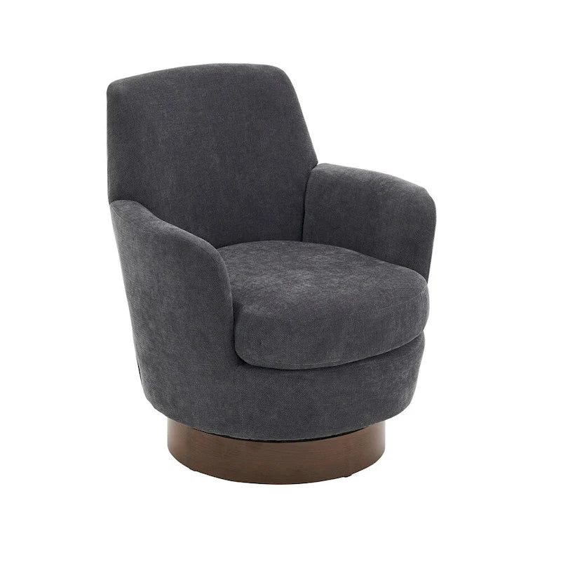 Poltrona accent girevole con base in acciaio inossidabile