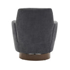 Poltrona accent girevole con base in acciaio inossidabile