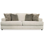 Divano Tren da 96 pollici con 4 cuscini Jacquard, poliestere ciniglia beige chiaro