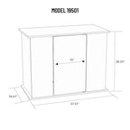 Mobile per acquario da 189/246 litri Serene Cherry con vano chiuso